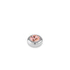 Dyrberg/Kern Joy Ring Topper, Silver & Pink