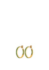 Dyrberg/Kern Justina Hoop Earrings, Emerald Green & Gold