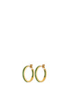 Dyrberg/Kern Justina Hoop Earrings, Emerald Green & Gold