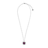 Dyrberg/Kern Kelly Pavé Necklace, Silver & Purple