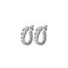Dyrberg/Kern Kolos Huggie Hoop Earrings, Silver
