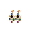 Dyrberg/Kern Leonora Drop Earrings Gold & Rainbow