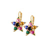 Dyrberg/Kern Libra Star Drop Earrings, Gold Multi