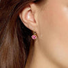 Dyrberg/Kern Madu Earrings, Gold & Rose