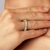 Dyrberg/Kern Mamba CZ Row Ring, Gold