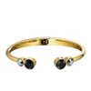Dyrberg/Kern Mate Bracelet, Black & Gold