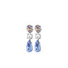 Dyrberg/Kern Misia Floral Drop Earrings, Silver & Pastel Multi