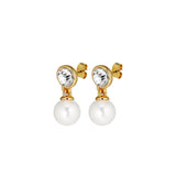 Dyrberg/Kern Naomi Pearl Earrings, Gold