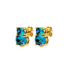 Dyrberg/Kern Nerida Earrings, Turquoise & Gold