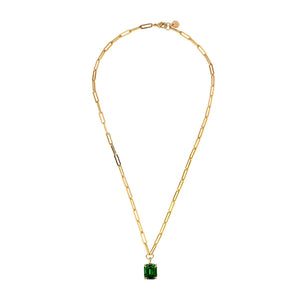 Dyrberg/Kern Octa Necklace, Gold & Green