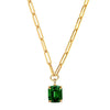 Dyrberg/Kern Octa Necklace, Gold & Green