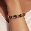 Dyrberg/Kern Opaline Bracelet, Brown & Gold