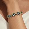 Dyrberg/Kern Opaline Bracelet, Grey & Gold