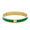 Dyrberg/Kern Pennika Bangle, Green & Gold