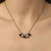 Dyrberg/Kern Phila Necklace, Black & Gold