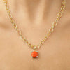 Dyrberg/Kern Ramina Necklace, Orange & Gold
