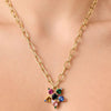 Dyrberg/Kern Sagitta Necklace, Gold Multi