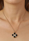 Dyrberg/Kern Sassi Necklace, Black & Gold