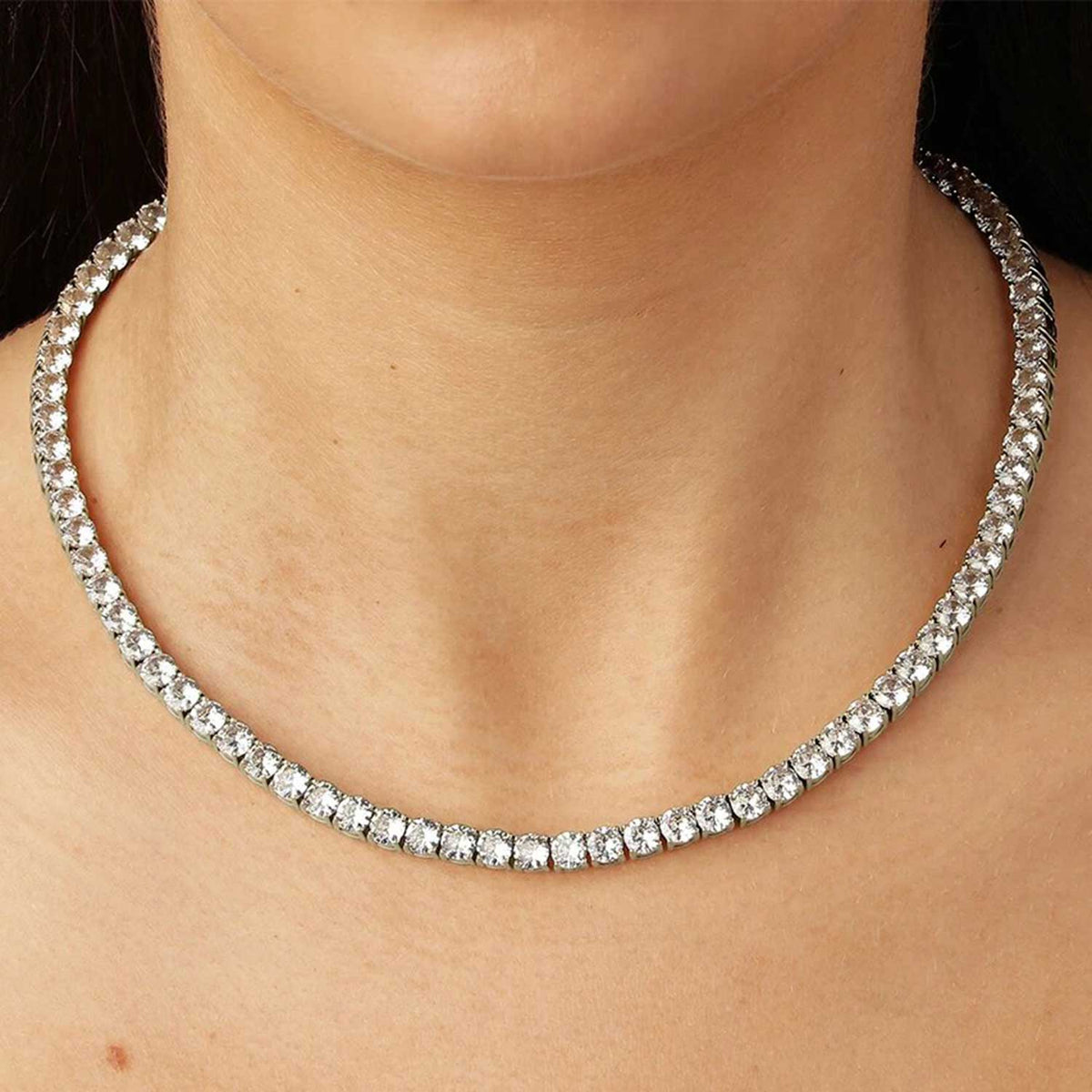 Dyrberg/Kern Snake Necklace, Silver