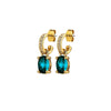 Dyrberg/Kern Solene Earrings, Turquoise & Gold