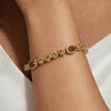 Dyrberg/Kern Sophia Bracelet, Brown & Gold