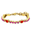 Dyrberg/Kern Sophia Bracelet, Red & Gold