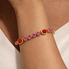 Dyrberg/Kern Sophia Bracelet, Red & Gold