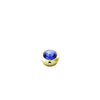 Dyrberg/Kern Strength Ring Topper, Gold & Blue
