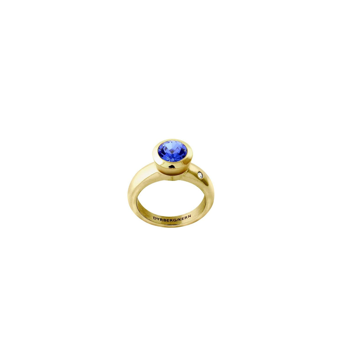 Dyrberg/Kern Strength Ring Topper, Gold & Blue