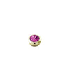 Dyrberg/Kern Strength Ring Topper, Gold & Pink