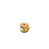 Dyrberg/Kern Strength Ring Topper, Peach & Gold