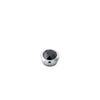 Dyrberg/Kern Strength Ring Topper, Silver & Black