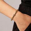 Dyrberg/Kern Teresia Bracelet, Brown & Gold