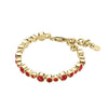 Dyrberg/Kern Teresia Bracelet, Gold & Red