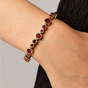 Dyrberg/Kern Teresia Bracelet, Gold & Red