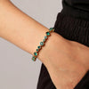 Dyrberg/Kern Teresia Bracelet, Green and Gold