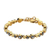 Dyrberg/Kern Teresia Bracelet, Gold & Grey Multi