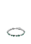 Dyrberg/Kern Teresia Bracelet, Silver & Green