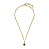Dyrberg/Kern Tessa Necklace, Brown & Gold