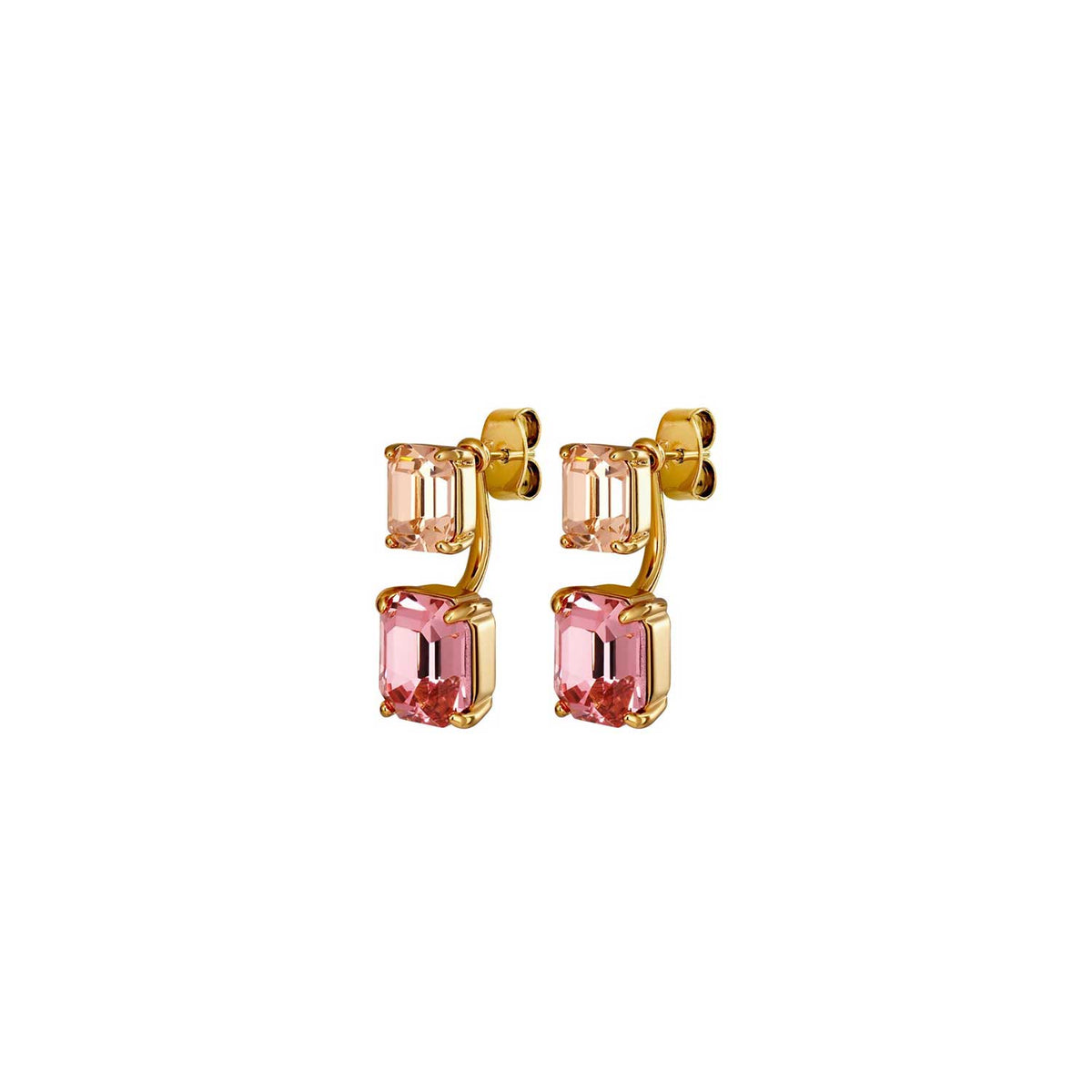 Dyrberg/Kern Teti Earrings, Gold & Light Pink