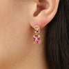 Dyrberg/Kern Teti Earrings, Gold & Light Pink
