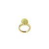 Dyrberg/Kern Unity Pavé Crystal Ring Topper, Gold & Yellow