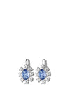 Dyrberg/Kern Valentina Drop Earrings Light Blue & Silver