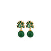 Dyrberg/Kern Veronica Earrings, Green & Gold