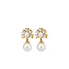 Dyrberg/Kern Veronica Pearl Earrings, Gold
