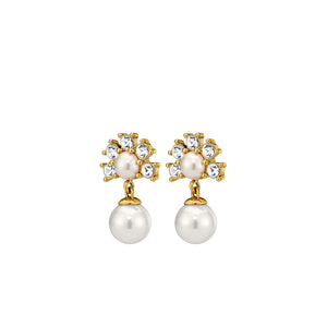 Dyrberg/Kern Veronica Pearl Earrings, Gold