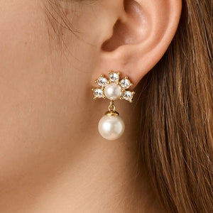Dyrberg/Kern Veronica Pearl Earrings, Gold