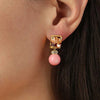 Dyrberg/Kern Wali Earrings, Peach & Gold