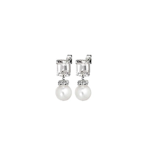 Dyrberg/Kern Wali Pearl Earrings, Silver