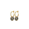 Dyrberg/Kern Wisp Earrings, Black & Gold
